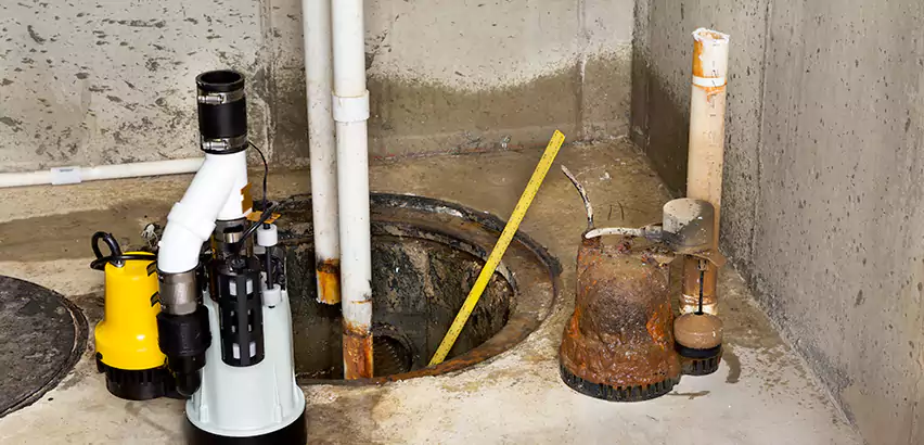 Installing Sump Pump in Finished Basement in Gurnee, IL